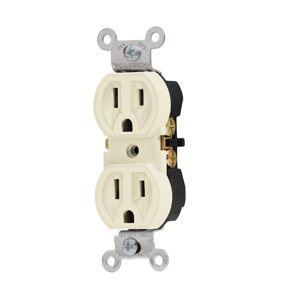 VOLTECH CONTACTO CODO-S VOLTECH DUPLEX 2 POLOS 3 HILOS