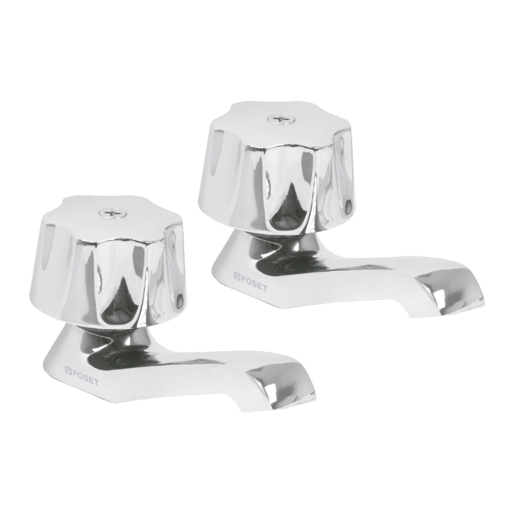 FOSET LLAVES M-242 MANERALES MATALICOS P/LAVABO 2PZA