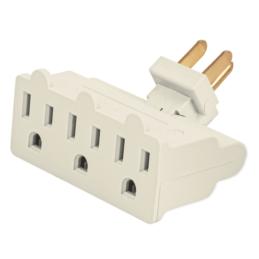 VOLTECK MULTICONTACTO 15A     TRIPLE BISAGRA C/TIERRA