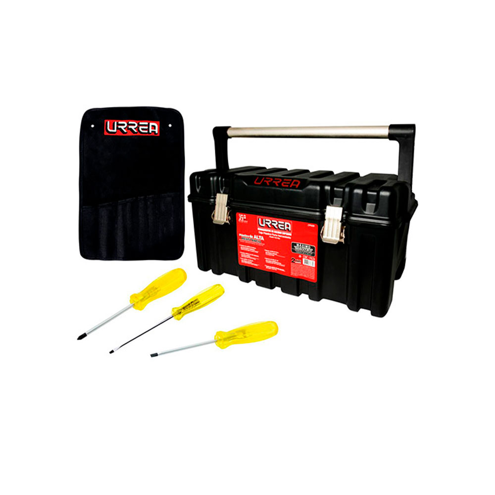 URREA CAJA PLASTICA+DESARMADORESKITU5