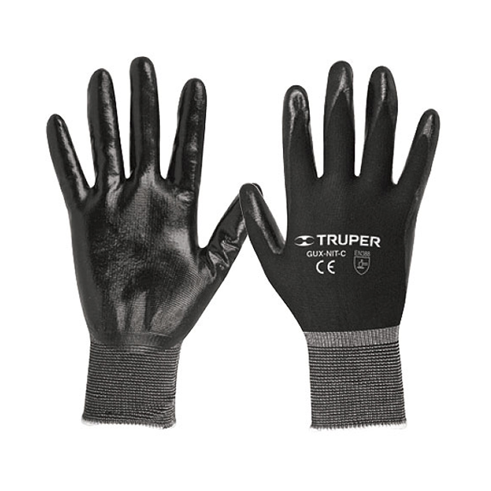 TRUPER GUANTE NYLON GUX-NIT-L G RECUB DE NITRILO PUNO T