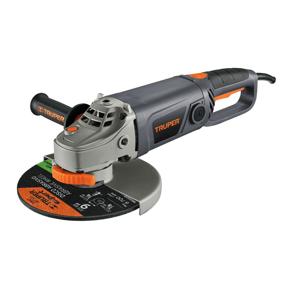 TRUPER ESMERILADORA ANG 9" 12482    ESMA-9N39" 2000W PORTAT