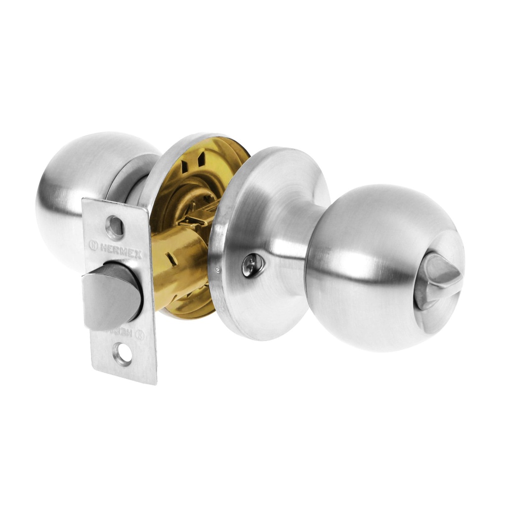 HERMEX CERRADURA BALT-CM-BP ESFERA RECAMARA CROMO MATE