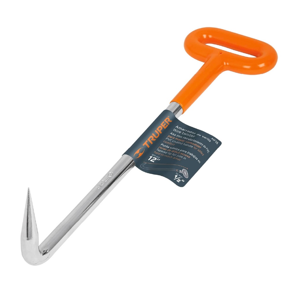 TRUPER AMARRADOR AM-VA 300MM AC TEMPLADO ASA C/RECUB PVC