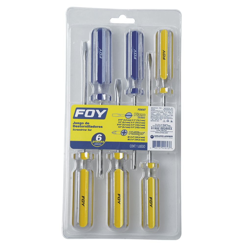 FOY DESARMADOR FDE6T  6PZ COMBINADO