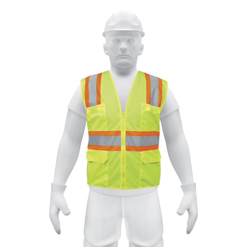 TRUPER CHALECO SEGURIDAD CHS-700V VERDE CINTAS DE 2"