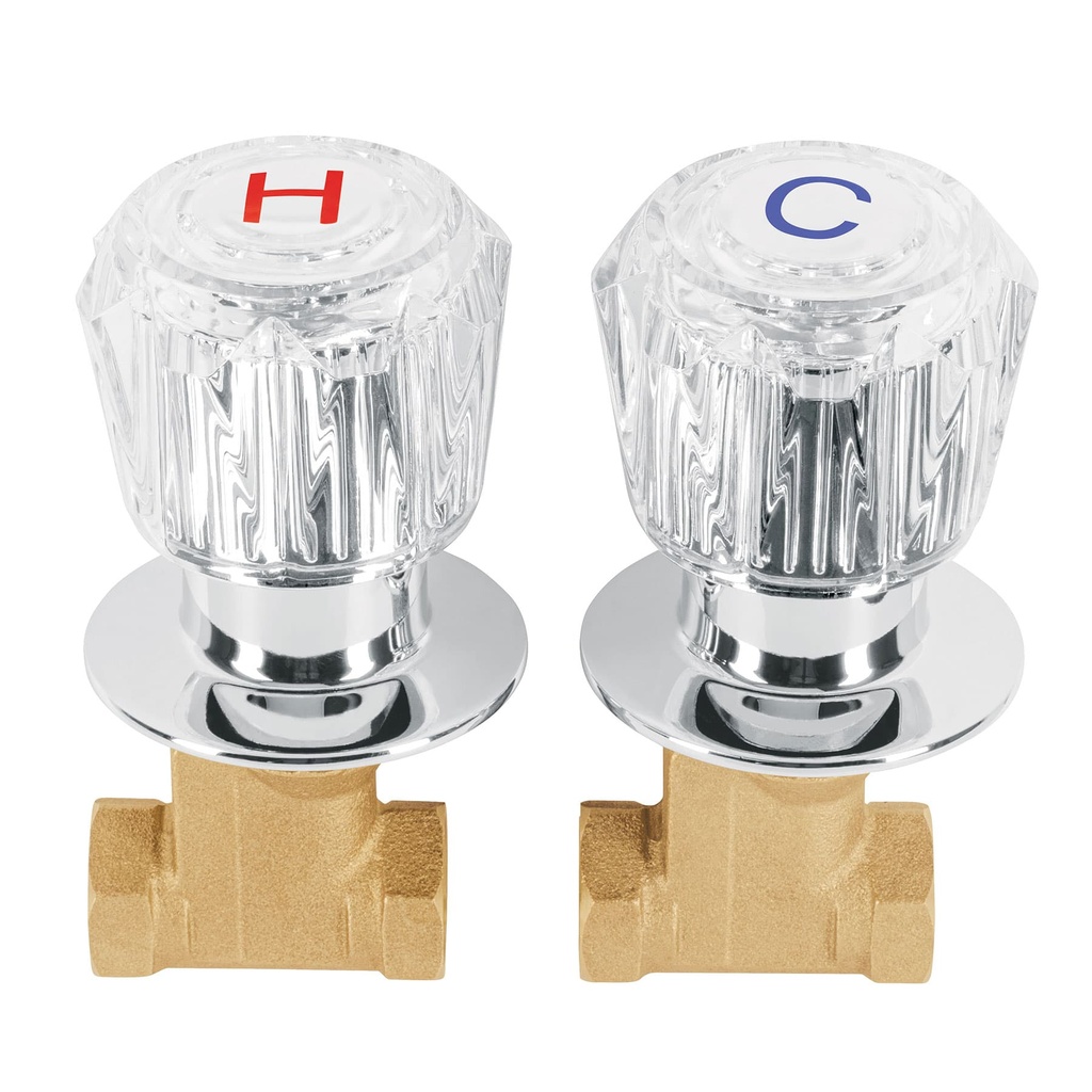FOSET LLAVES EMPOTRAR E-052A ROSCABLES MANERAL ACRILICO 2PZA