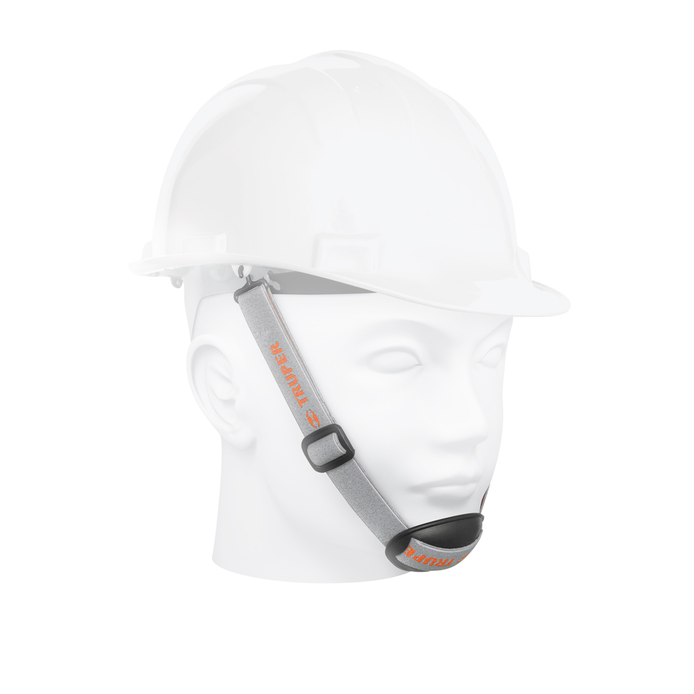 TRUPER BARBOQUEJO C/BARBILLA PVC(GRIS) P/CASCO - HIPO. BARBO