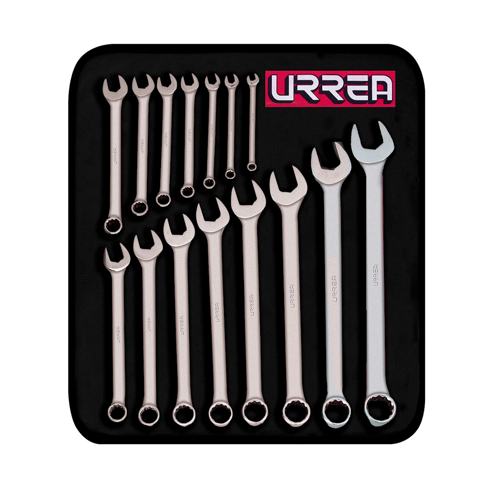 URREA JGO LLAVES COMB STD     12PTAS 15PZ SATINADAS