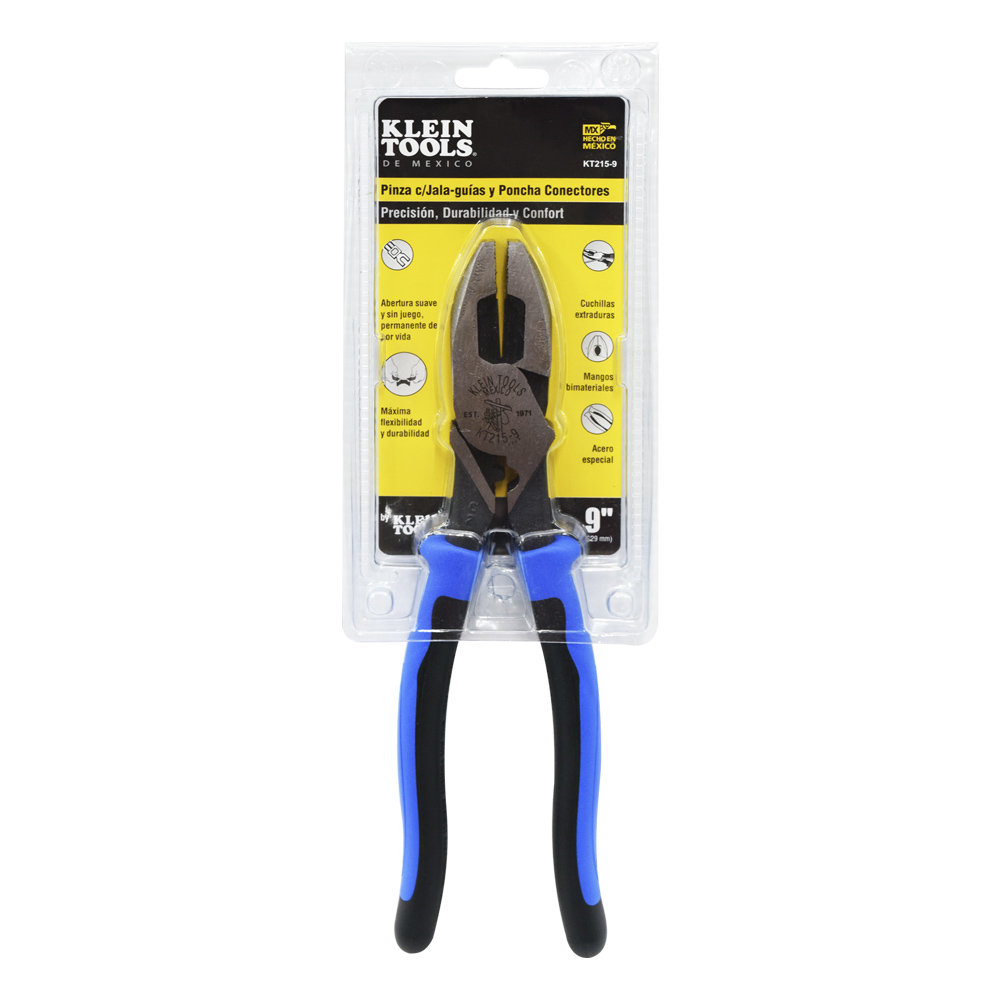 KLEIN TOOLS PINZA ELECTRICISTA PALANCA ALTA 9" 215-9