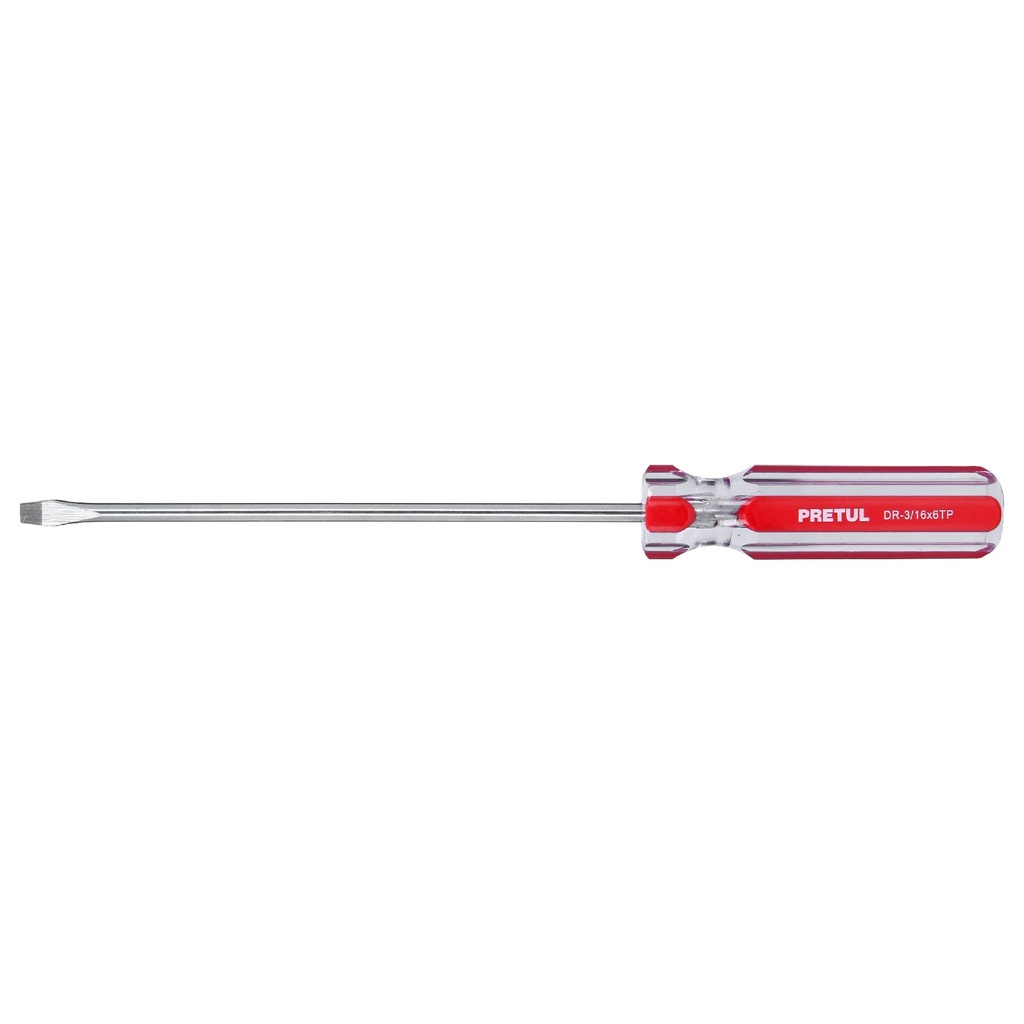 PRETUL DESARMADOR PLANO DR-3/16X6TP MGO PVC