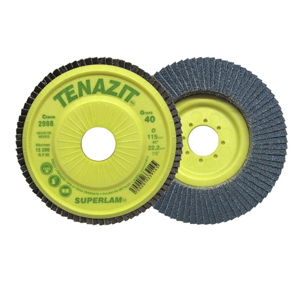 TENAZIT DISCO LAM SUPERLAM 4-1/2X7/8"G40 2988