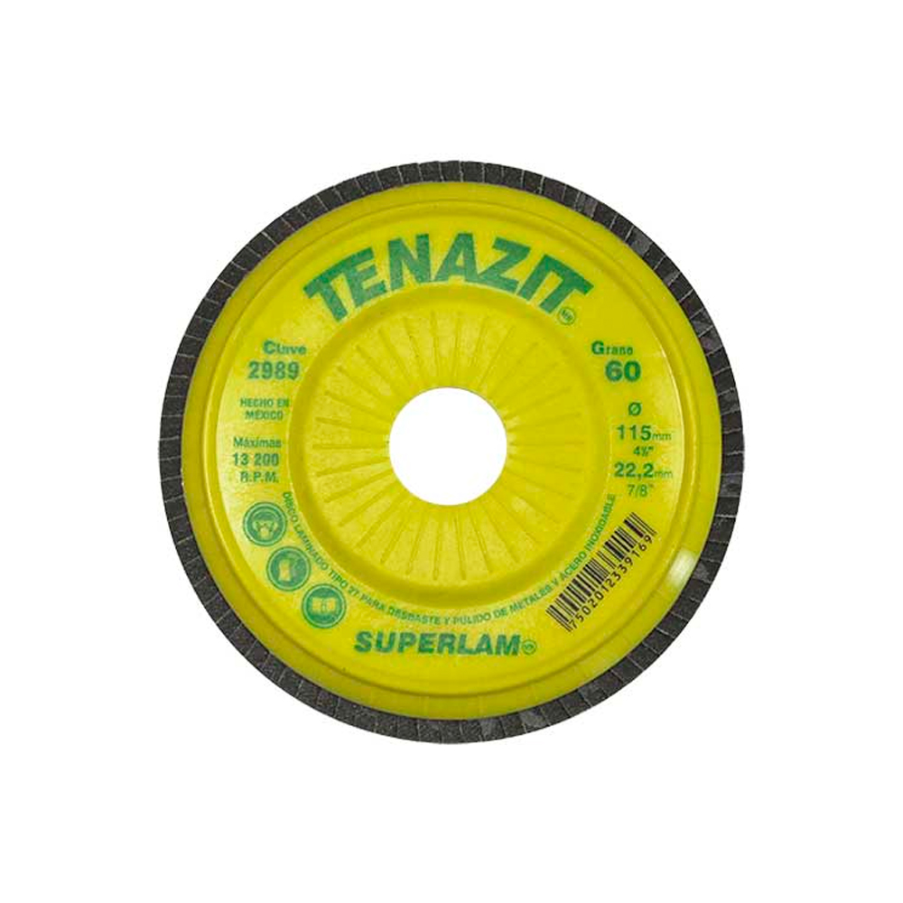 TENAZIT DISCO LAM SUPERLAM 4-1/2X7/8"G60 2989