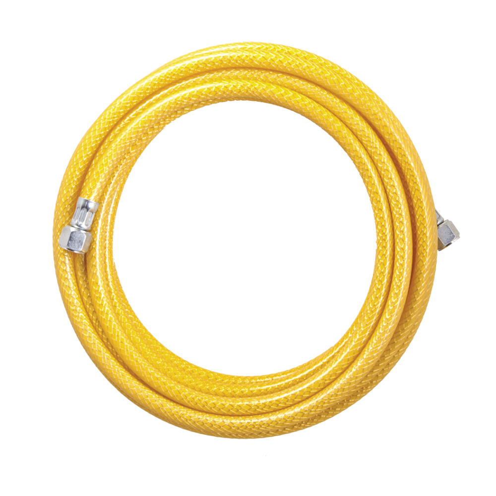 GONI MANGUERA 5M CONEXION DE 1/4 NPT AMARILLA (215 PSI)