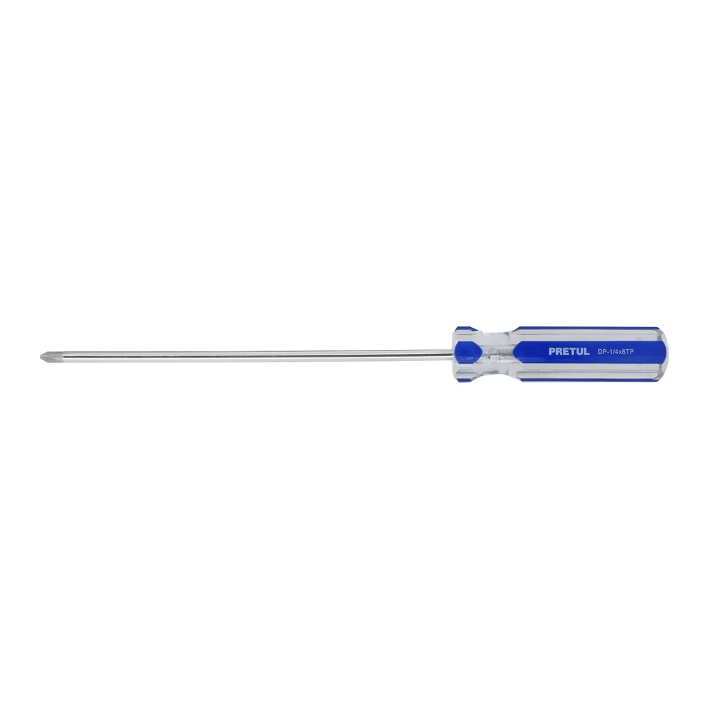 PRETUL DESARMADOR DE CRUZ DP-1/4X8TPMGO PVC