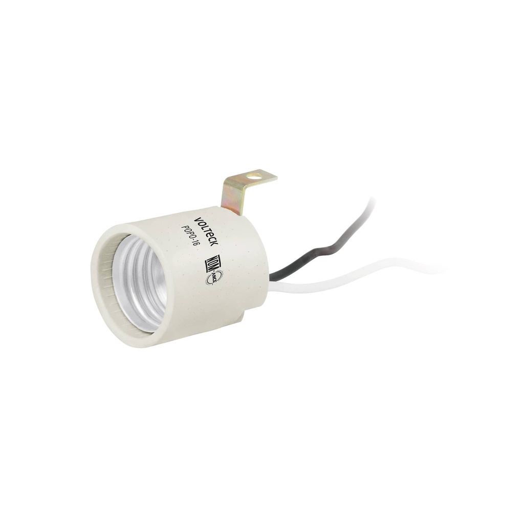 VOLTECK PORTALAMPARA          D/PORCELANA SOPORTE T/ESCUADRA