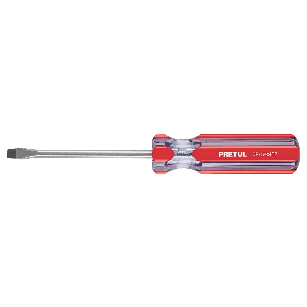 PRETUL DESARMADOR PLANO DR-1/4X4TP MGO PVC