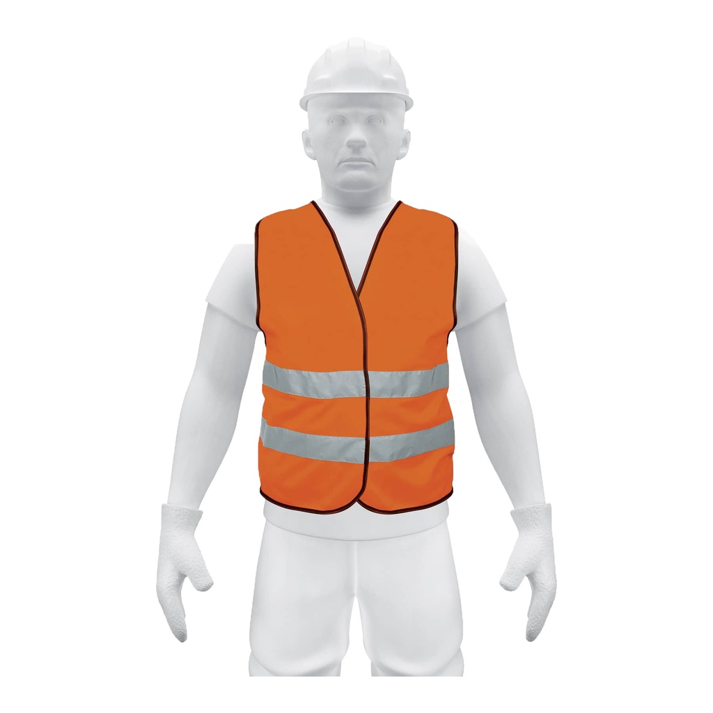 TRUPER CHALECO SEGURIDAD CHS-500N NARANJA CINTAS DE 2"
