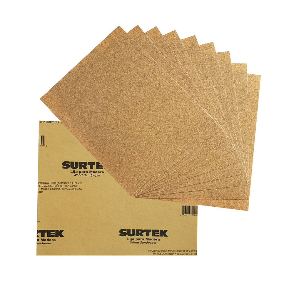 SURTEK LIJA PARA MADERA PAPEL CABINET GRANO 120 LMC120