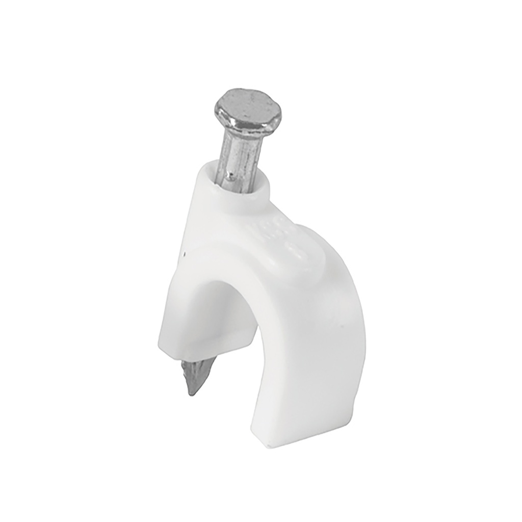 VOLTECH GRAPAS CURVA GCU-8B 8MM VOLTECH P/CABLE COAXIAL BLAN