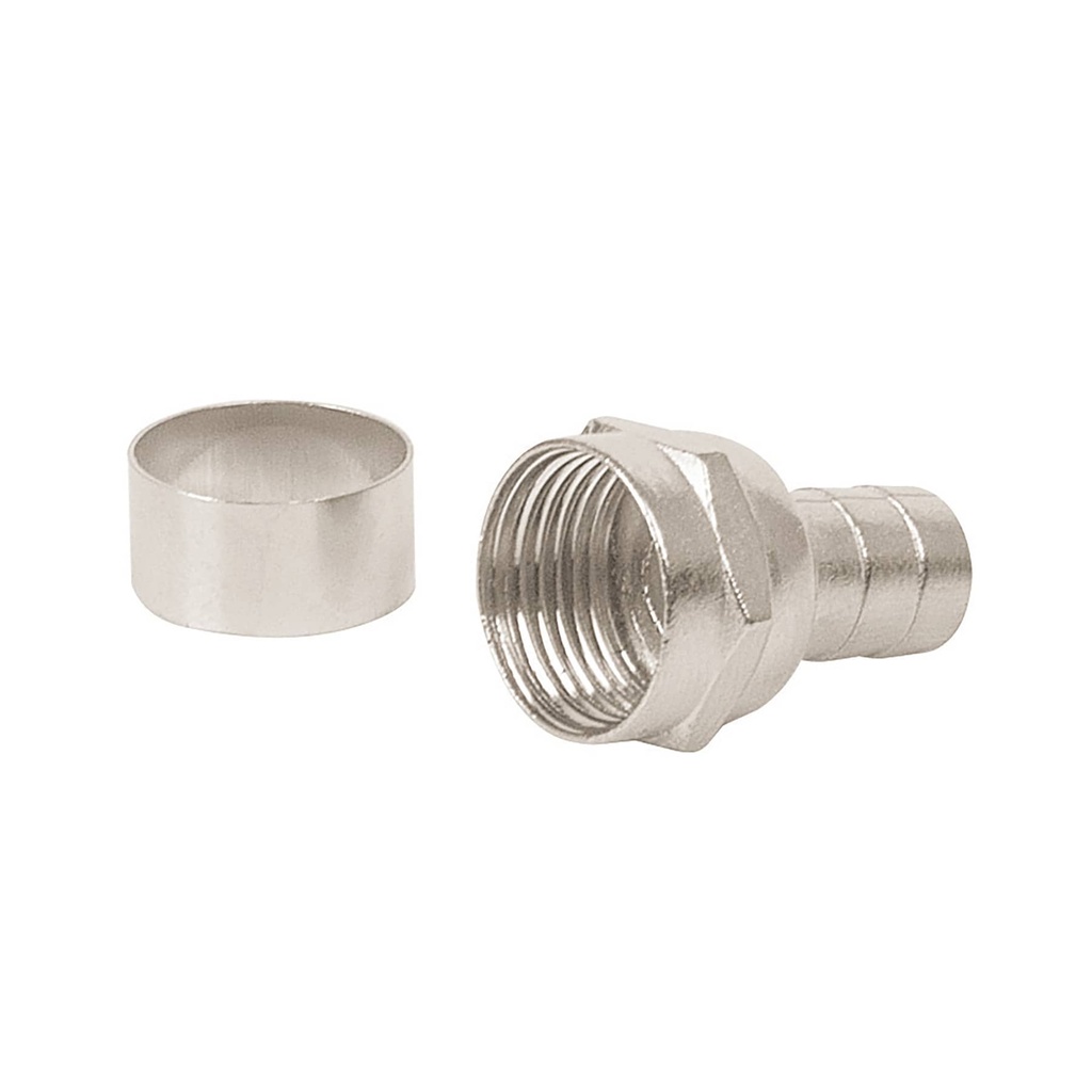 VOLTECH CONECTOR CAMPANA COCO-6C VOLTECH P/CABLE RG 6 4PZA