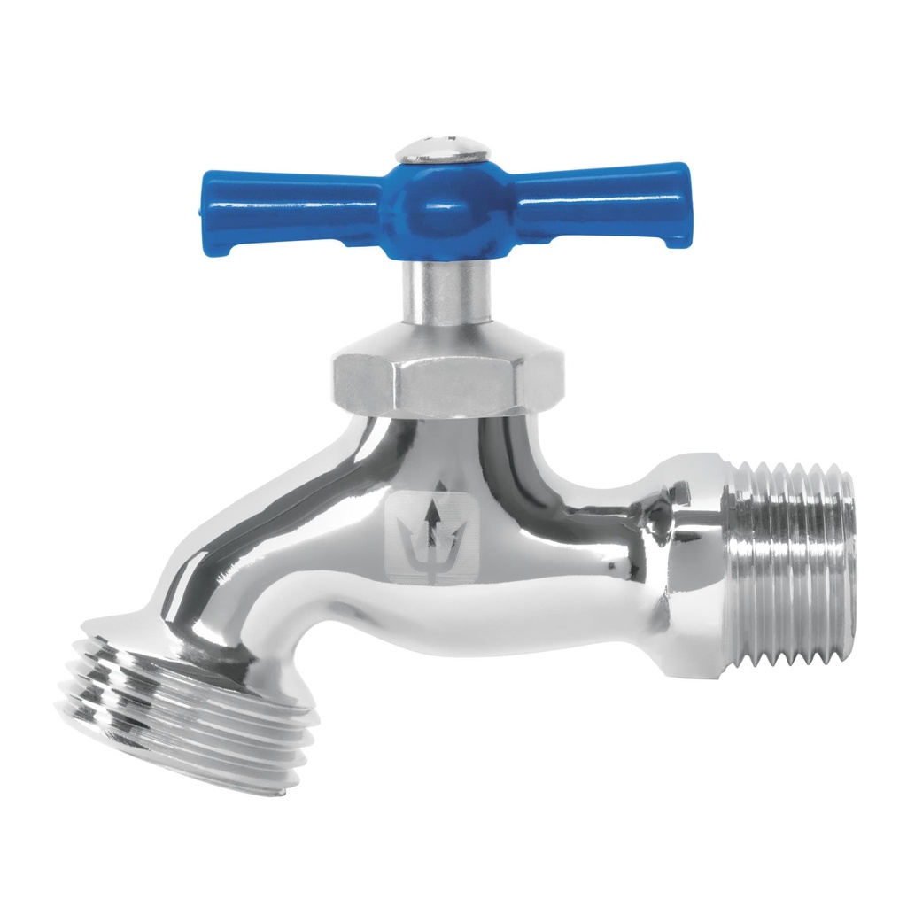 FOSET LLAVE LL-19C 1/2" 130GR LATON CROMADO P/MANGUERA