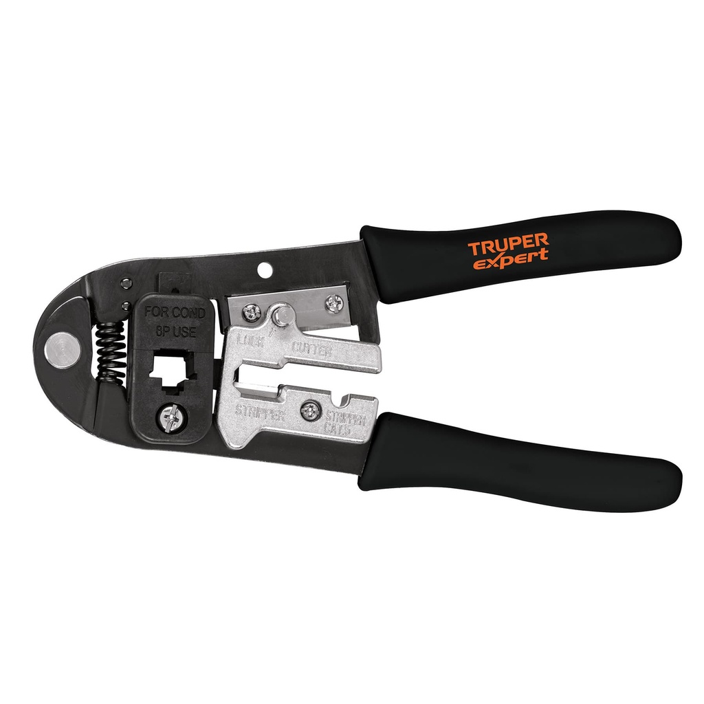 TRUPER PINZA PONCHADORA       8" 8 CONTACTOS P/RJ45