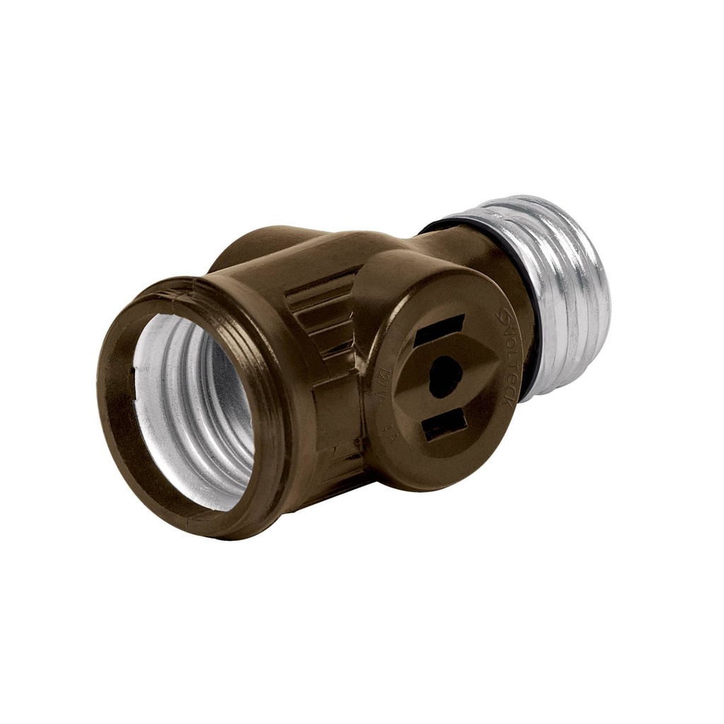 VOLTECH PORTALAMPARA POBA-12 VOLTECH LADRON DOBLE CONTACTO C