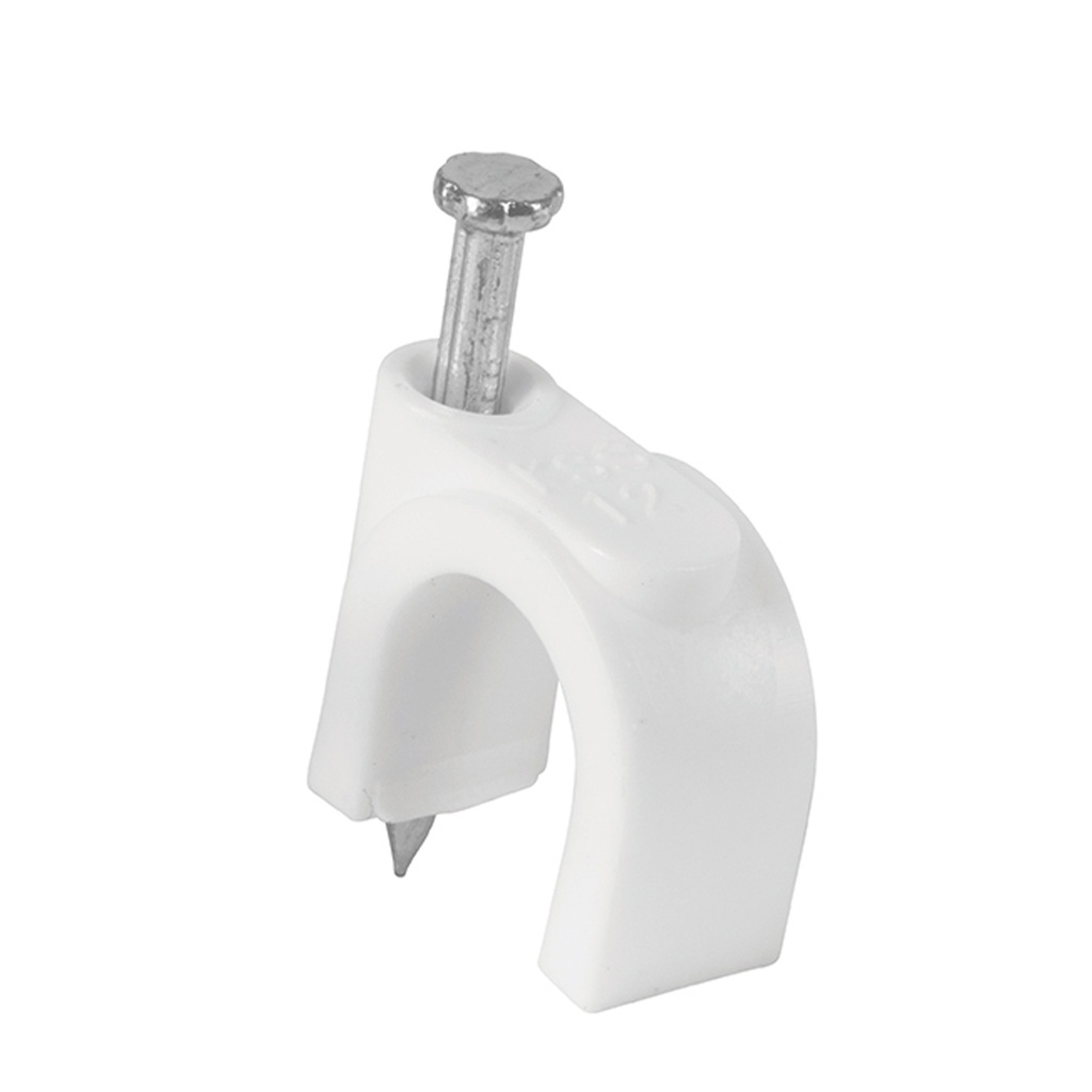 VOLTECH GRAPAS CURVA GCU-12B 12MM VOLTECH P/CABLE COAXIAL BL