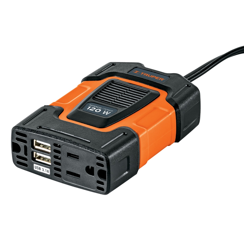 TRUPER INVERSOR CORRIENTE 100W 10447 INCO-100 PTO USB