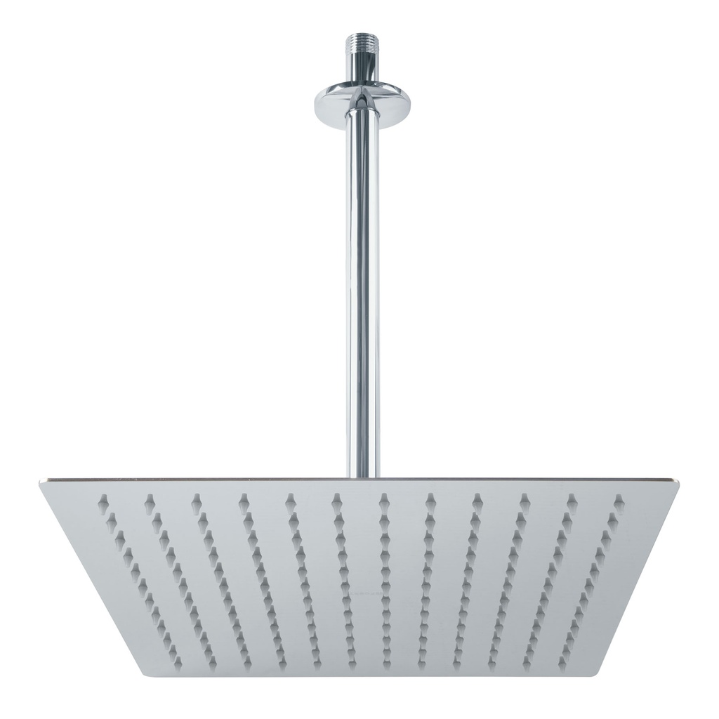 FOSET REGADERA R-312 12" A INOX C/BRAZO CROMADO