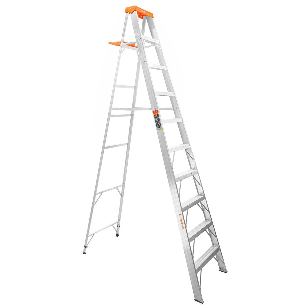 TRUPER ESCALERA D/TIJERA      9 ESC./10FT ALUM-T-II EST-29