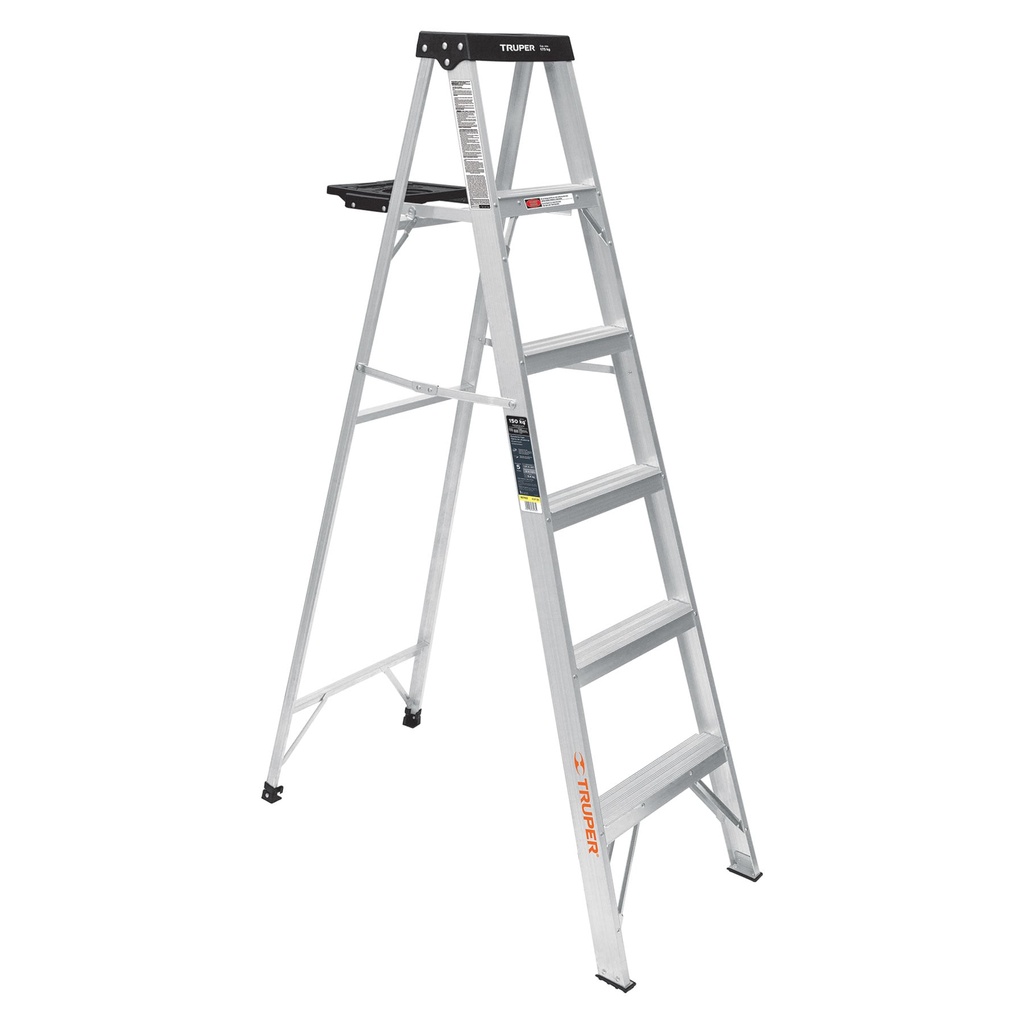 TRUPER ESCALERA D/TIJERA      5 ESC./6FT ALUM-T-II EST-35