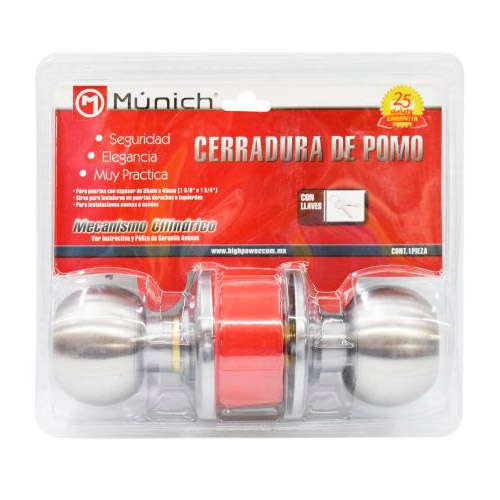 MUNICH CERRADURA A INOX       P/RECAMARA T/BOLA CPC-03