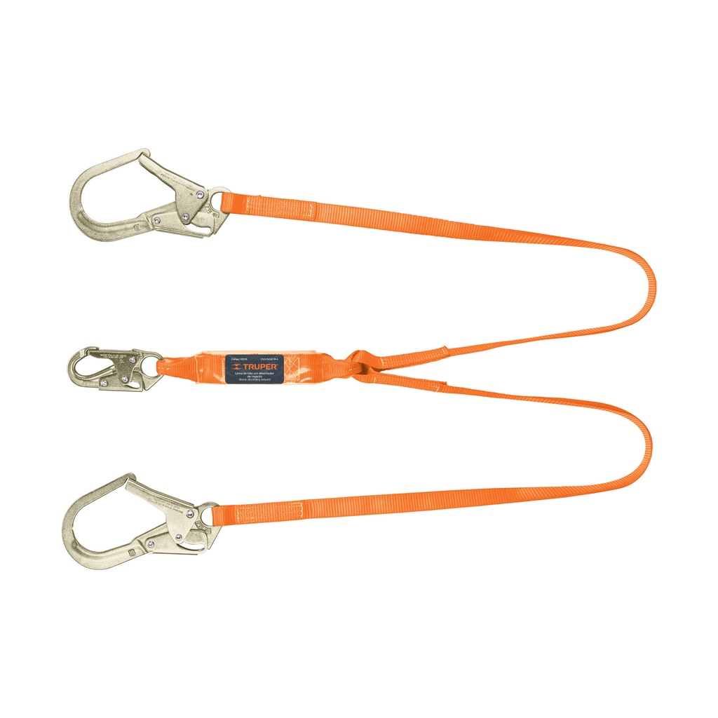 TRUPER LINEA DE VIDA 1.80MT   DOBLE GANCHO GDE ANSI