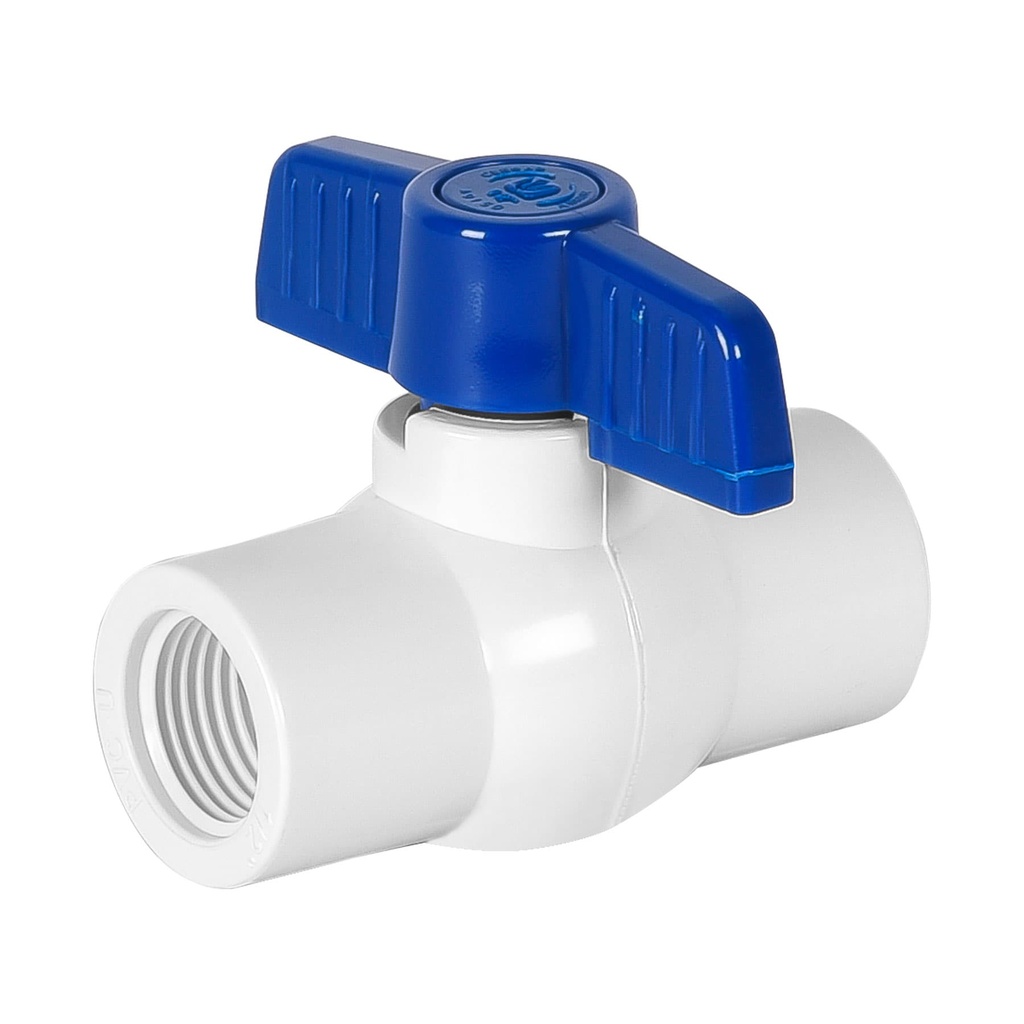 FOSET VALVULA BOLA PVC        ROSCABLE 013MM 1/2"