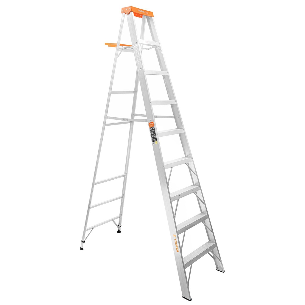TRUPER ESCALERA D/TIJERA      8 ESC./9FT ALUM-T-II EST-28