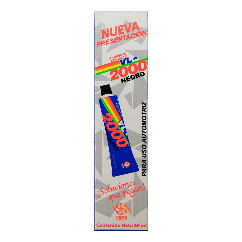VL 2000 PEGAMENTO CONTACTO AUTOMOTRIZ 60ML NEGRO