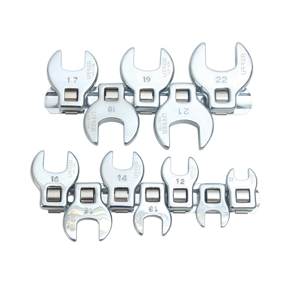 URREA LLAVE 4900-12M  12PZ PATA CUERVO METR