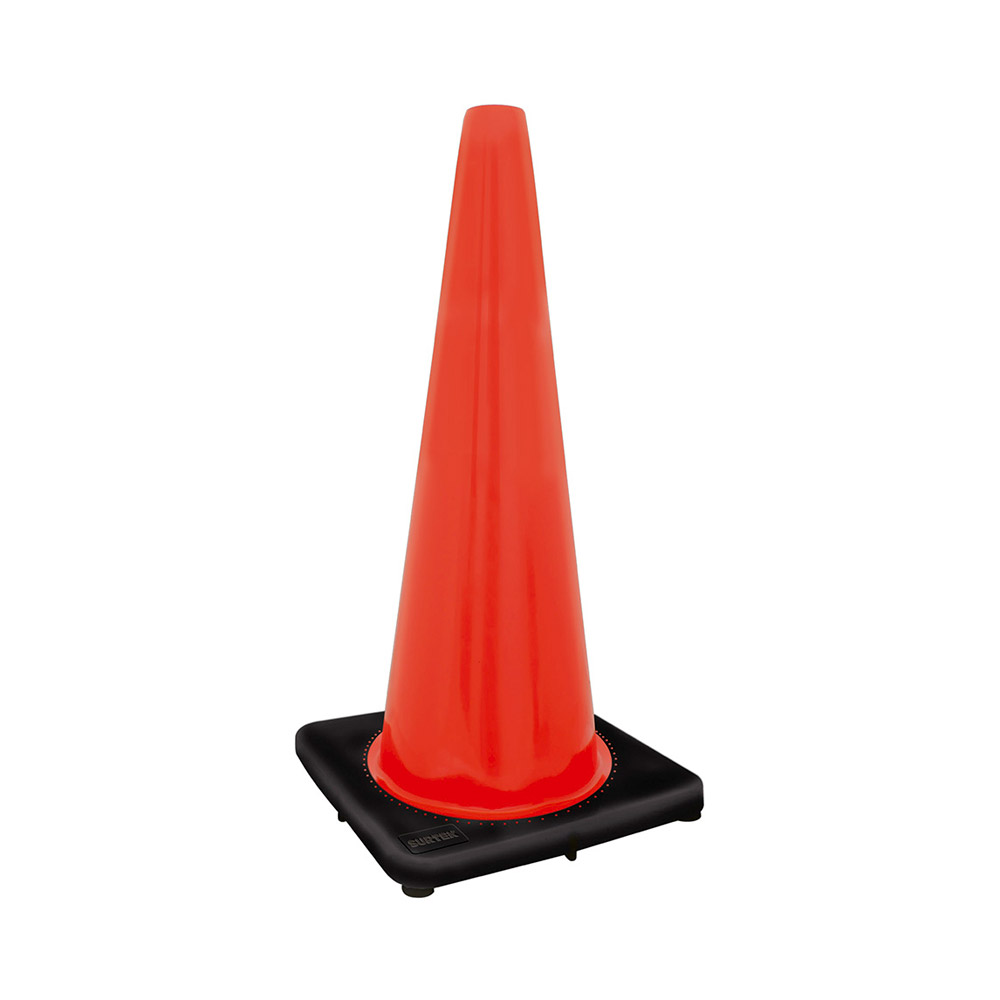 SURTEK CONO DE SEGURIDAD      70CM NJA S/REFLEJANTE