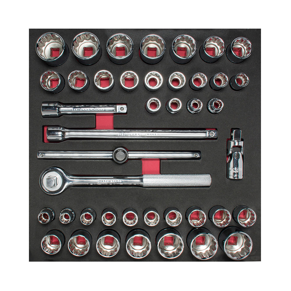URREA JGO DE DADOS CH203 1/2 42PZ ACCSESORIOS METRICOS