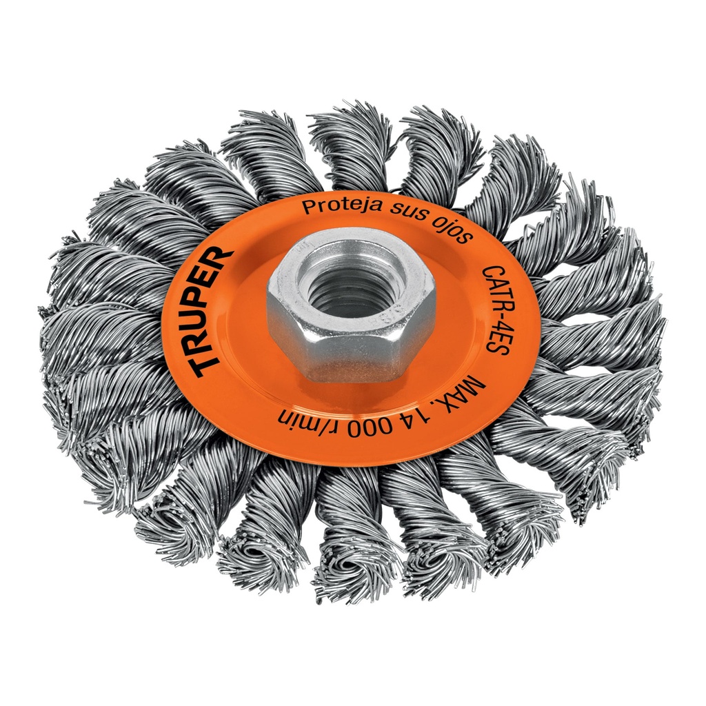 TRUPER CARDA CATR-4ES 4" TRENZADA CIRC P/ESMERILADORA