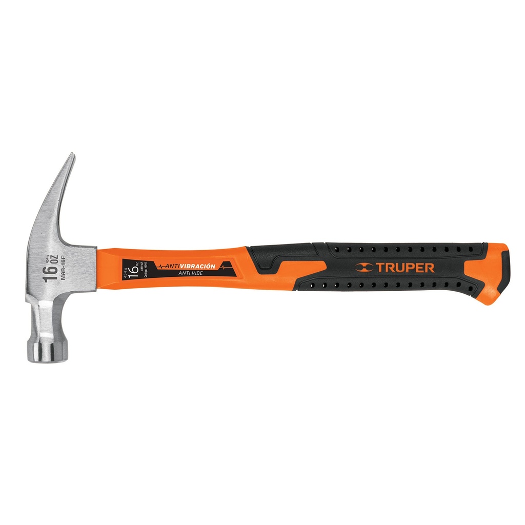 TRUPER MARTILLO UNA RECTA MAR-16F16OZ 1-1/8" MGO F.V 13"