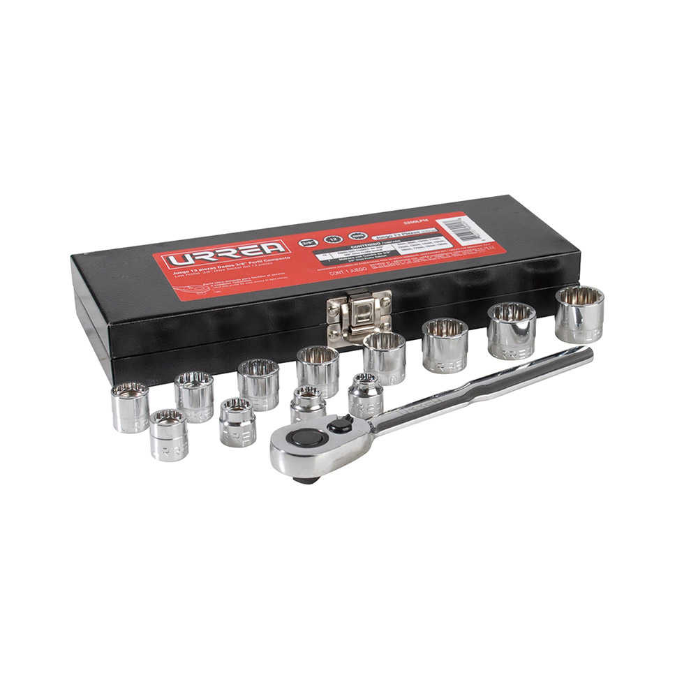 URREA DADO 5200LPM 3/8  13PZ COMPACTO METALICO