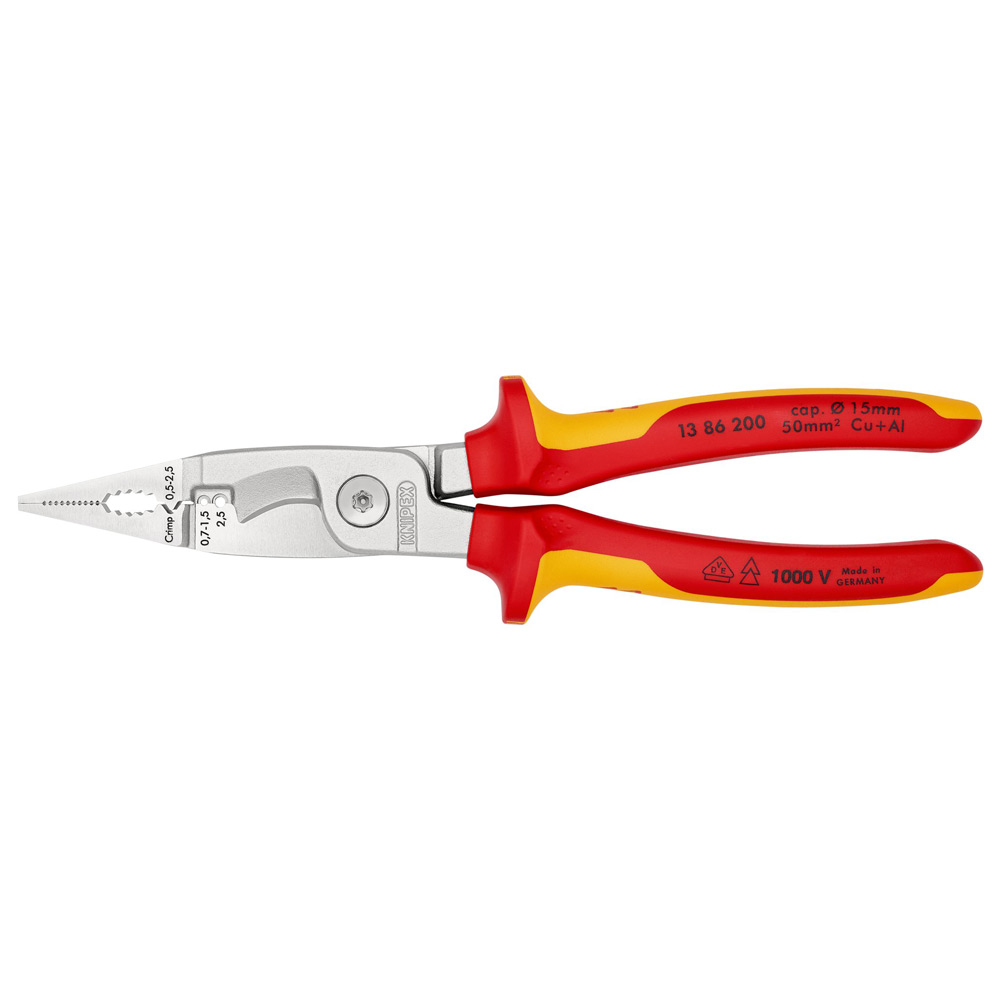 KNIPEX PINZA 13 86 200 SB  P/INSTALACION ELECTRICA