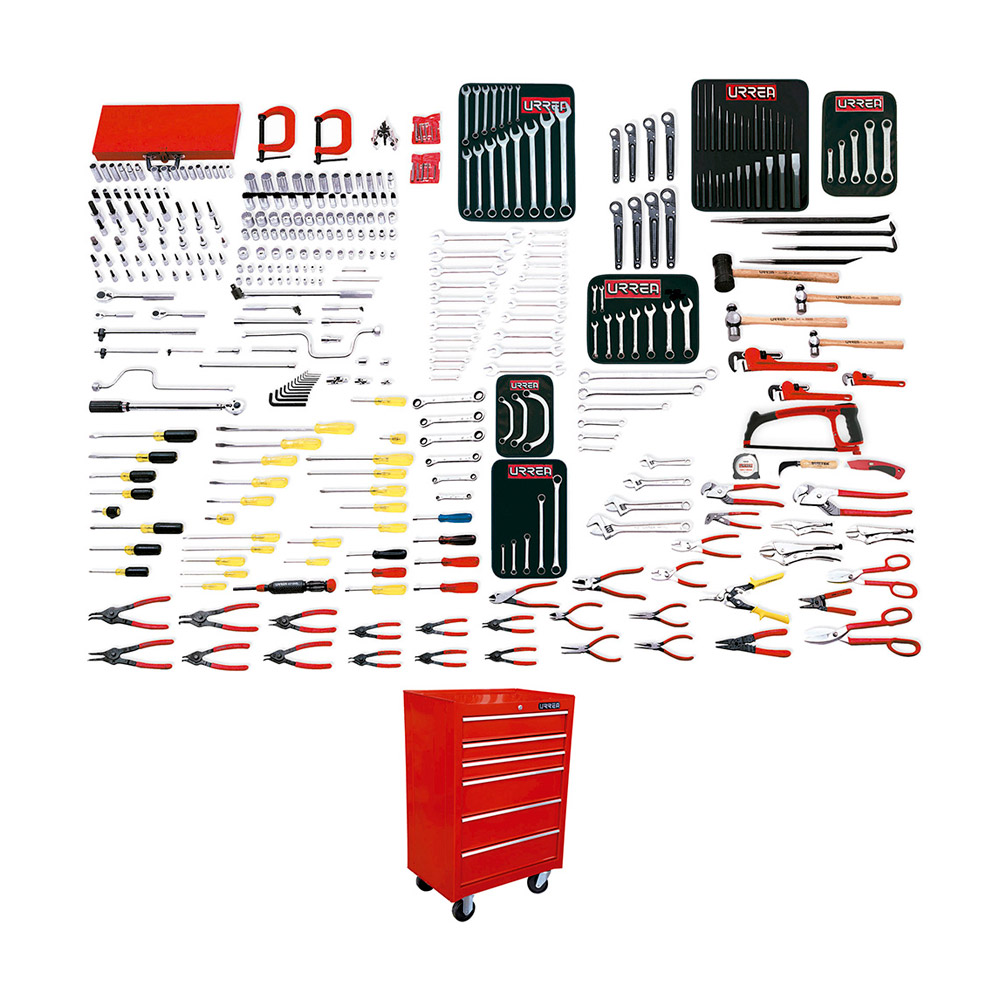 URREA JGO HERRAMIENTA 399PZ   INDUSTRIAL COMBINADO C/GABINET