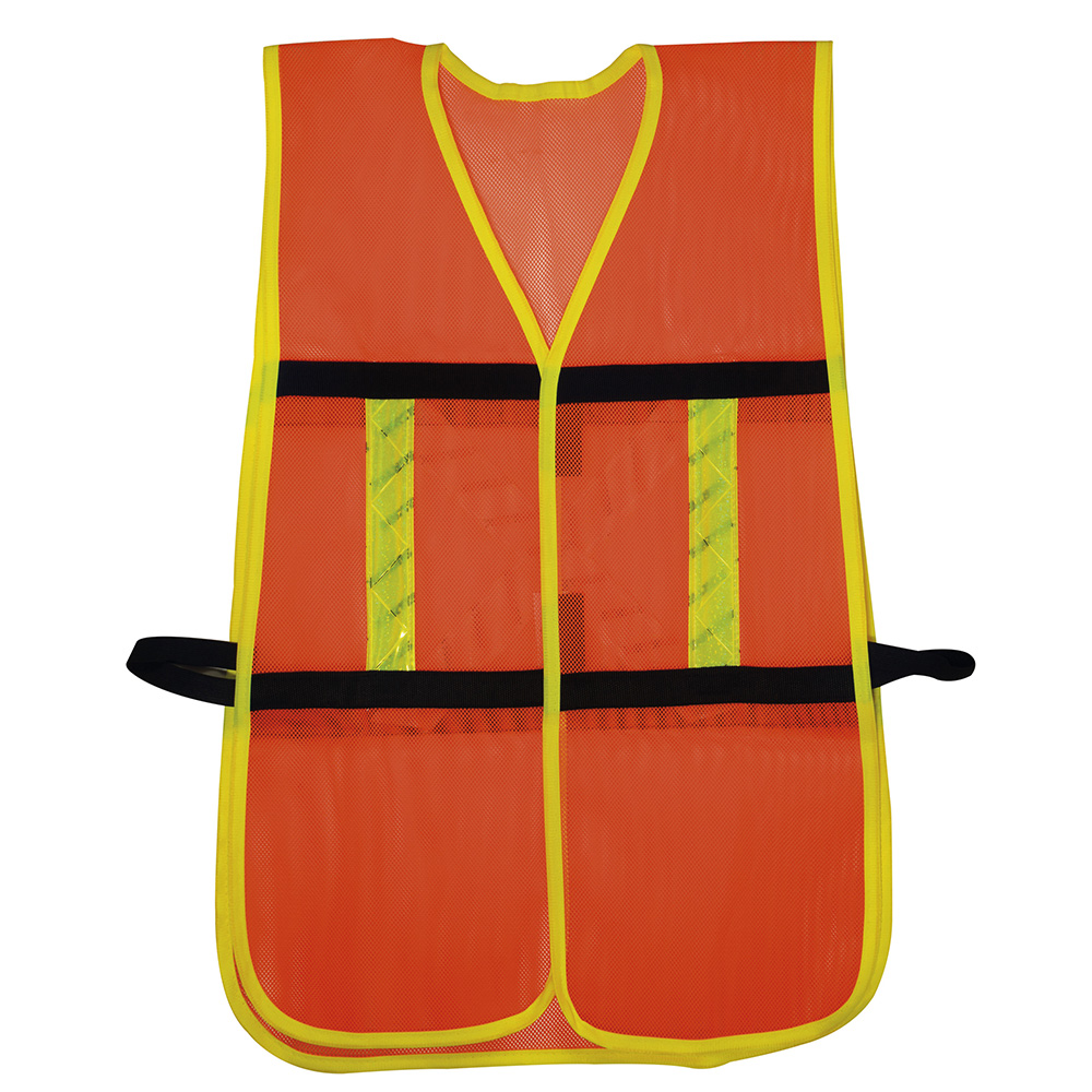 SURTEK CHALECO SEG. 137491 MALLA NARANJA BANDA REFLEJANTE