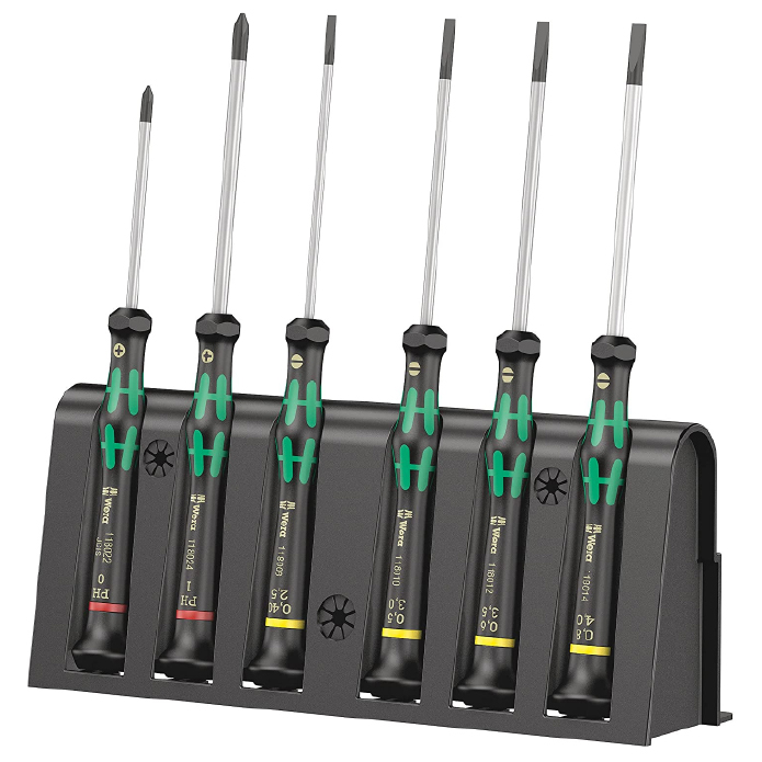 WERA JGO DESARMADORES 2035/6 A 6PZ KRAFTFORM MICRO USO ELECT