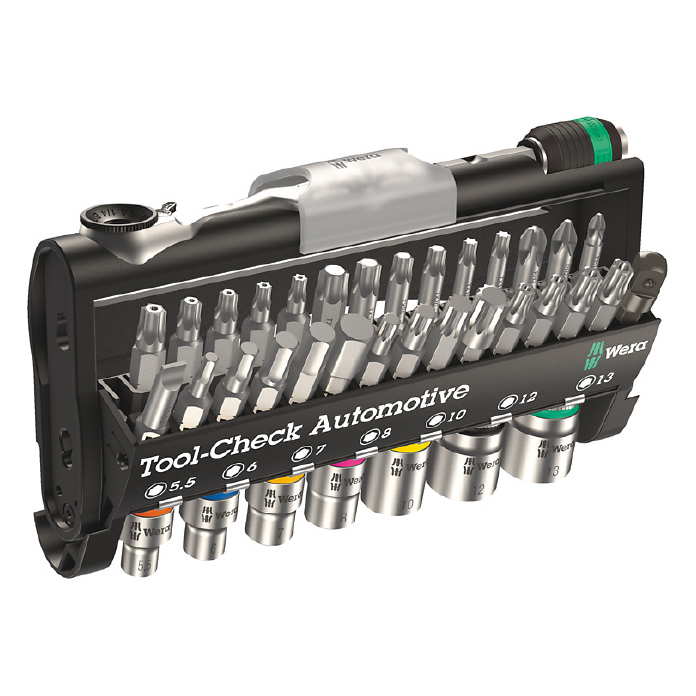 WERA JGO MATRACA Y PUNTAS     1/4" 28PZ
