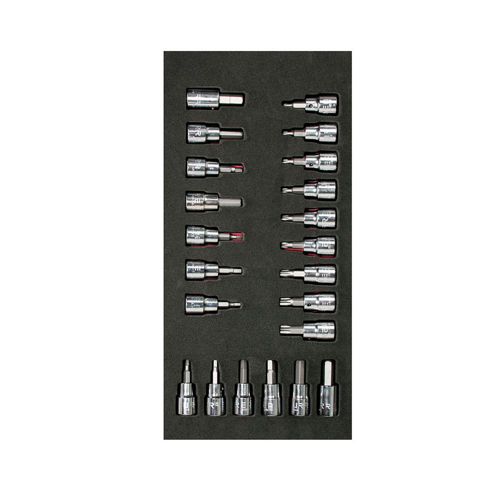 URREA DADO CH108 22PZ  CUADRO3/8" C/PUNTA HEXAGONAL
